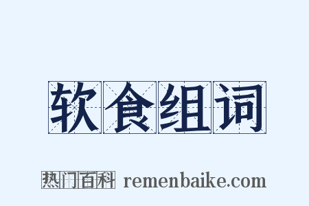 软食组词是什么意思的图片